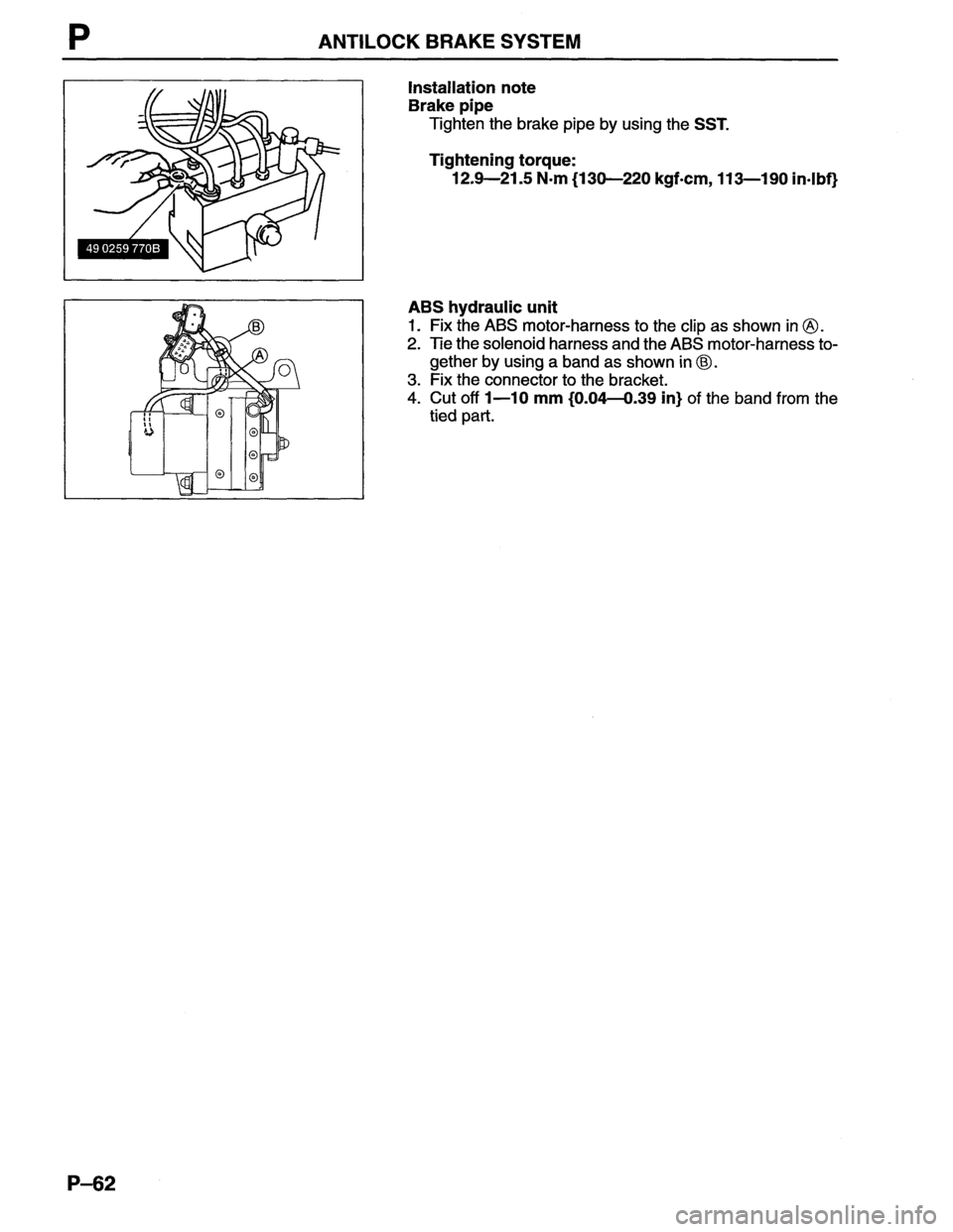 MAZDA MX-6 1996 Workshop Manual MAZDA MX-6 1996 Workshop Manual