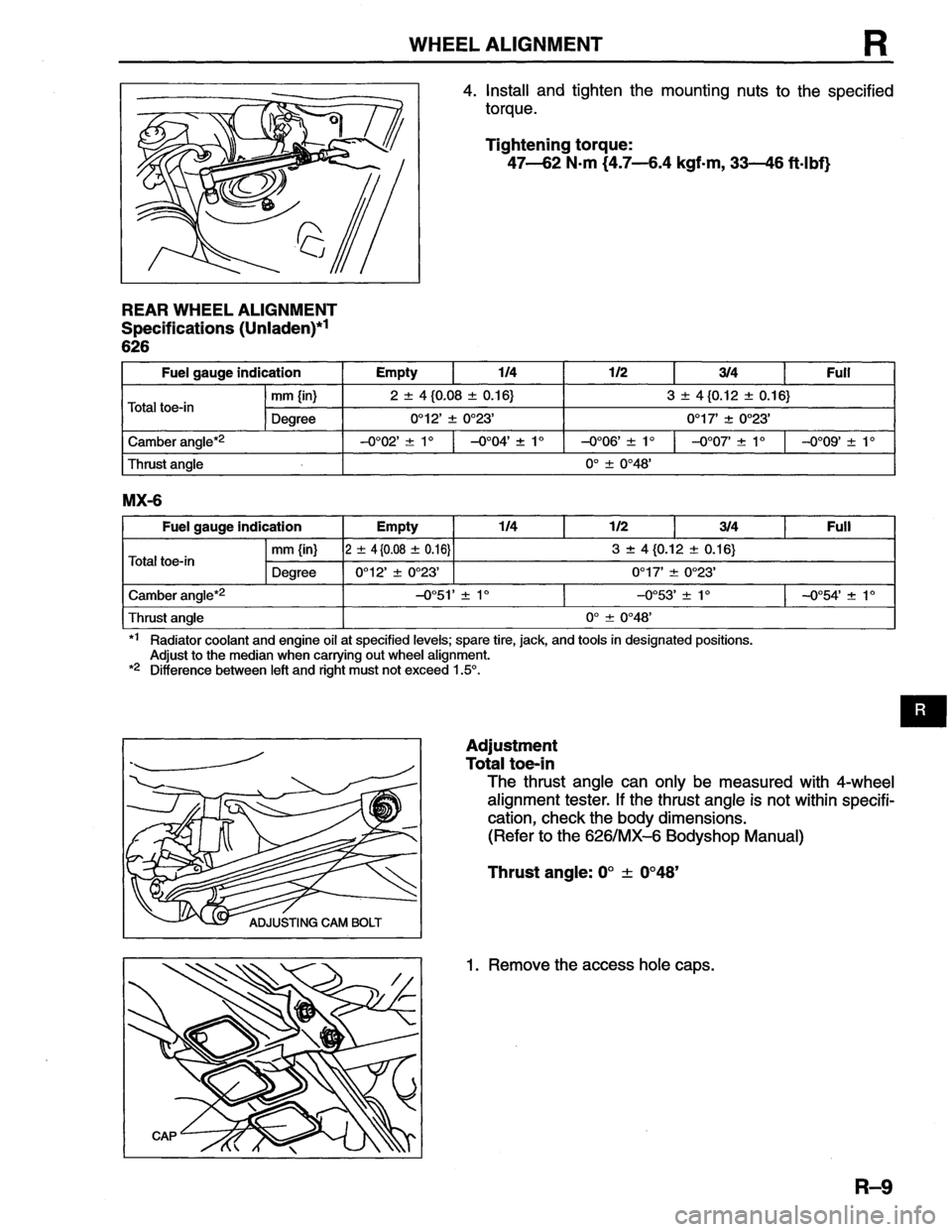 MAZDA MX-6 1996 Workshop Manual MAZDA MX-6 1996 Workshop Manual