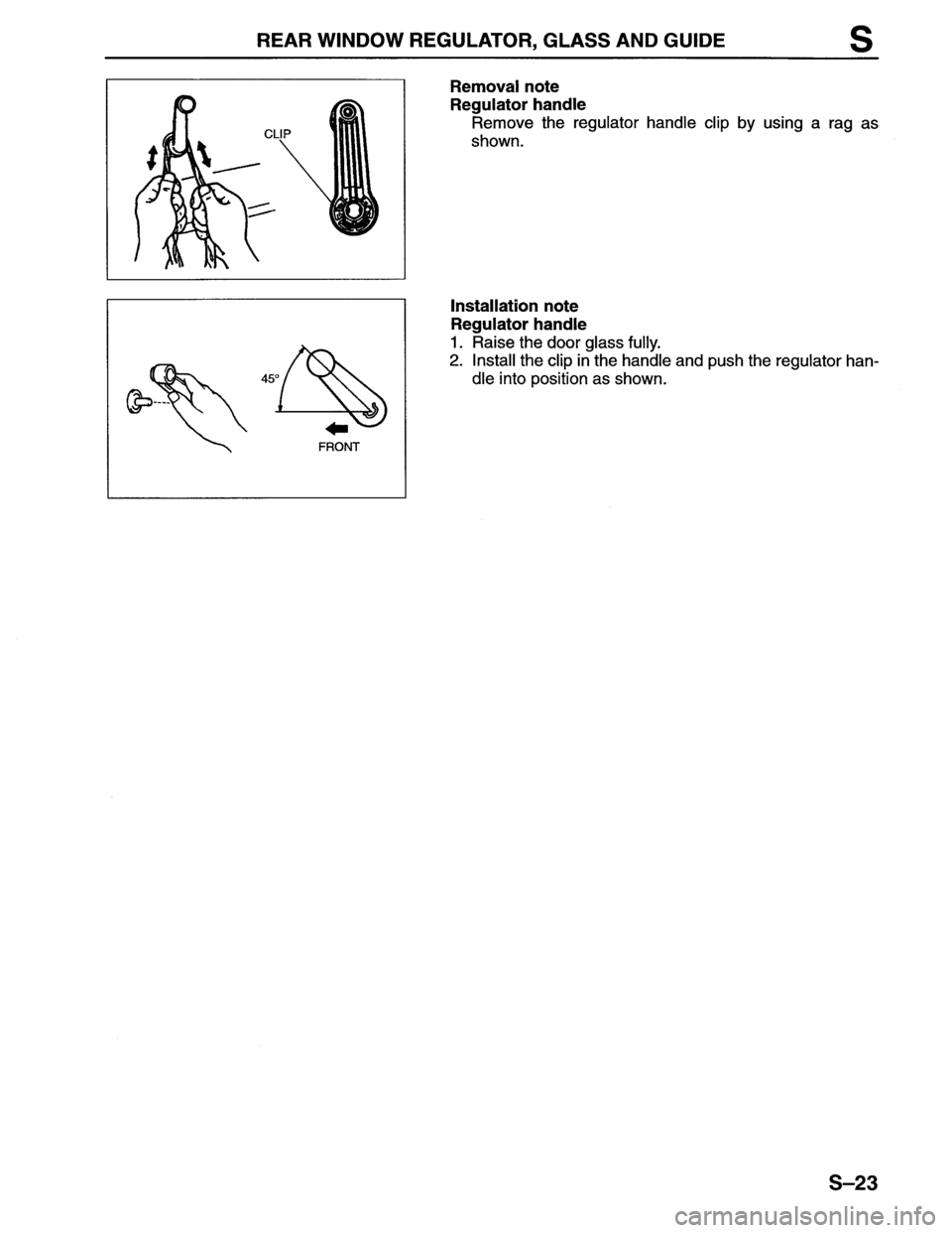 MAZDA MX-6 1996  Workshop Manual 