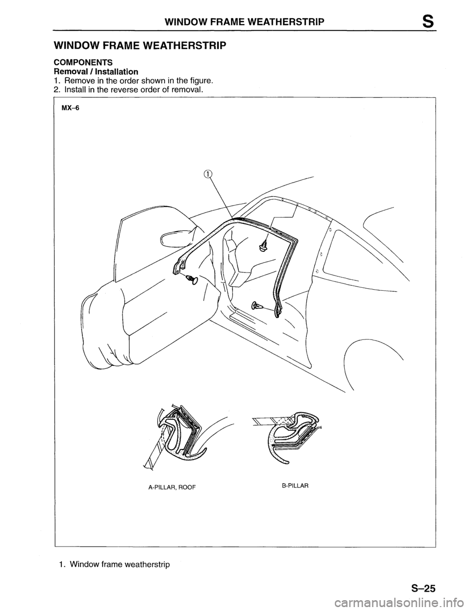 MAZDA MX-6 1996 Workshop Manual MAZDA MX-6 1996 Workshop Manual