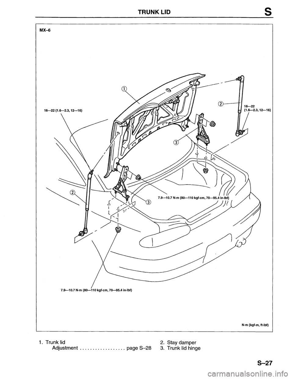 MAZDA MX-6 1996 Workshop Manual MAZDA MX-6 1996 Workshop Manual