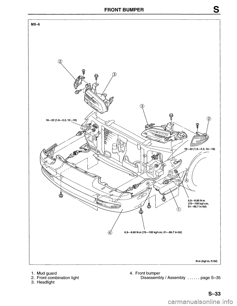 MAZDA MX-6 1996 Workshop Manual MAZDA MX-6 1996 Workshop Manual