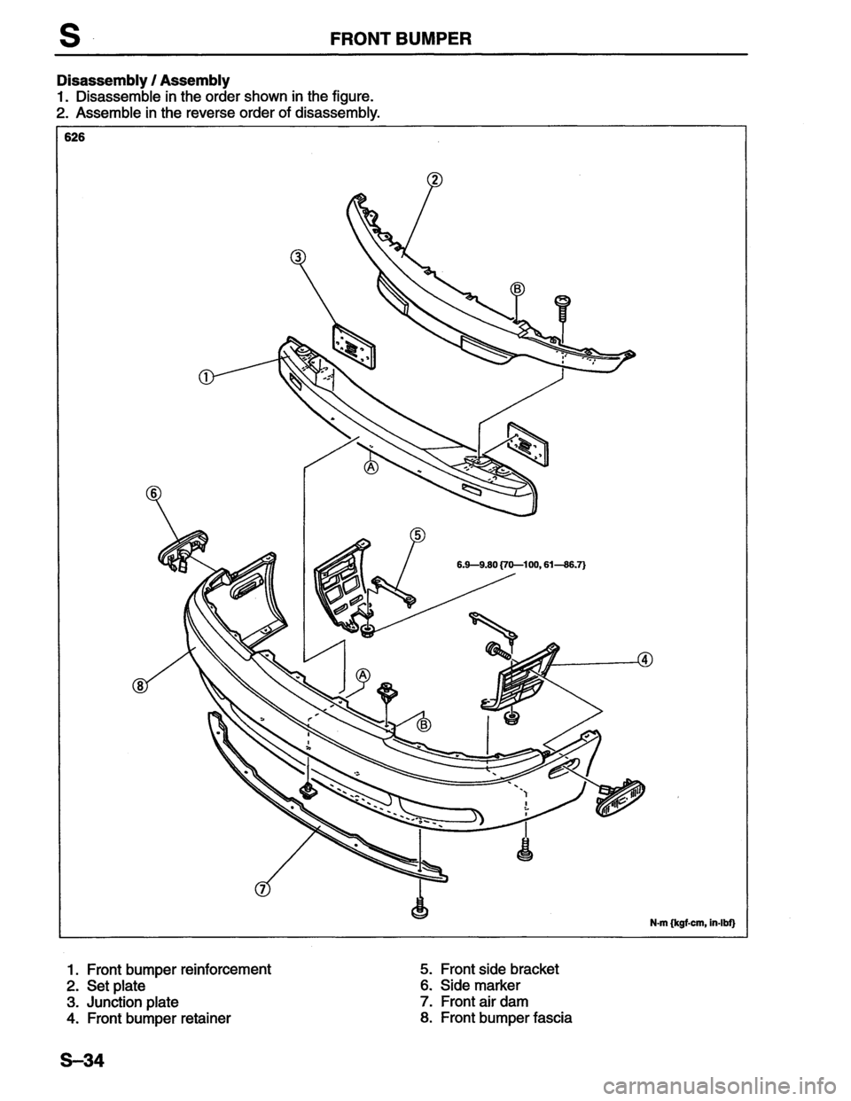 MAZDA MX-6 1996 Workshop Manual MAZDA MX-6 1996 Workshop Manual