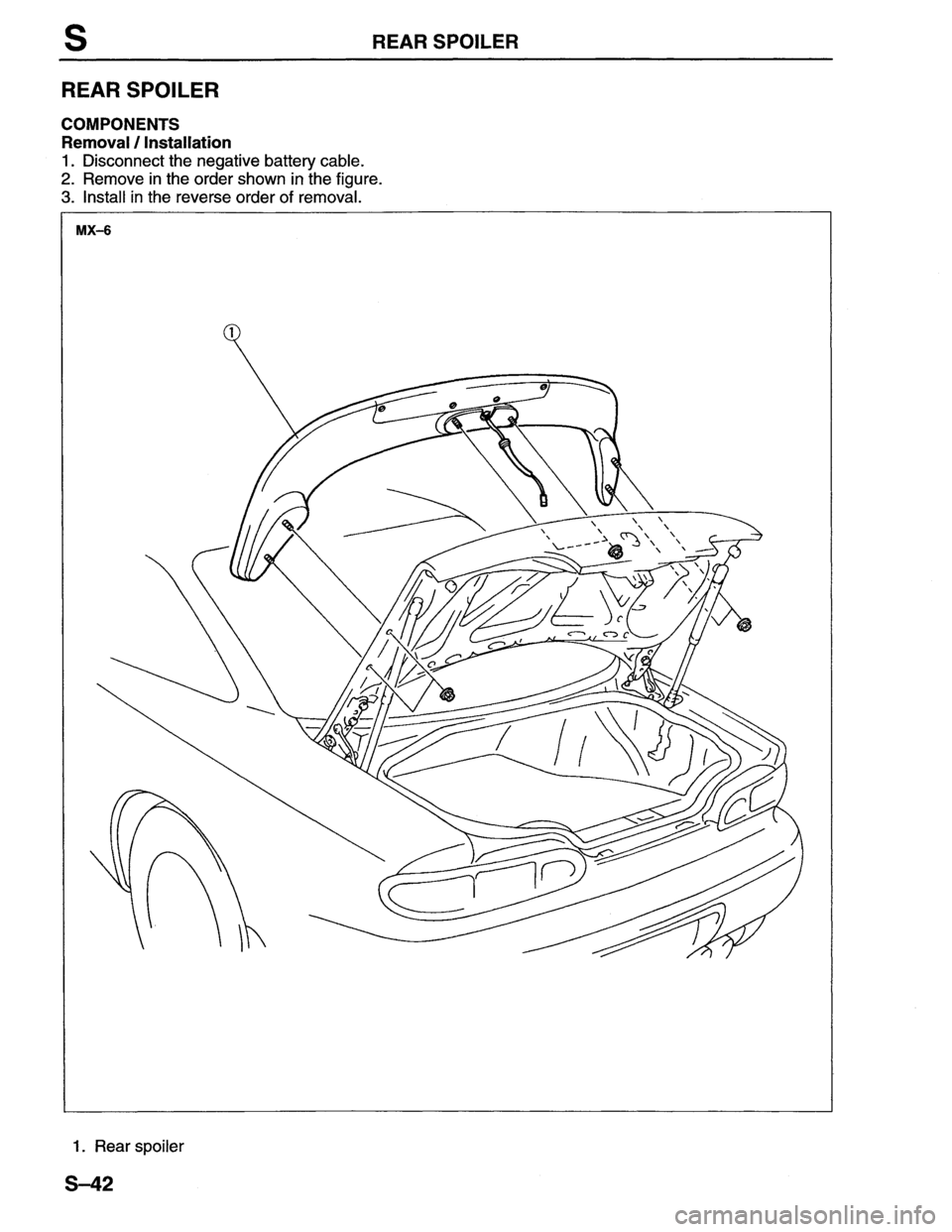 MAZDA MX-6 1996 Workshop Manual MAZDA MX-6 1996 Workshop Manual
