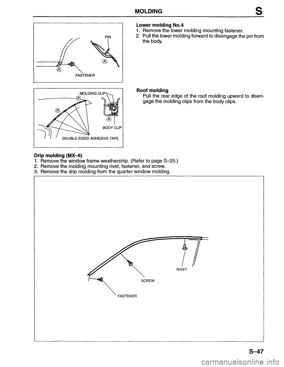 MAZDA MX-6 1996 Workshop Manual MAZDA MX-6 1996 Workshop Manual
