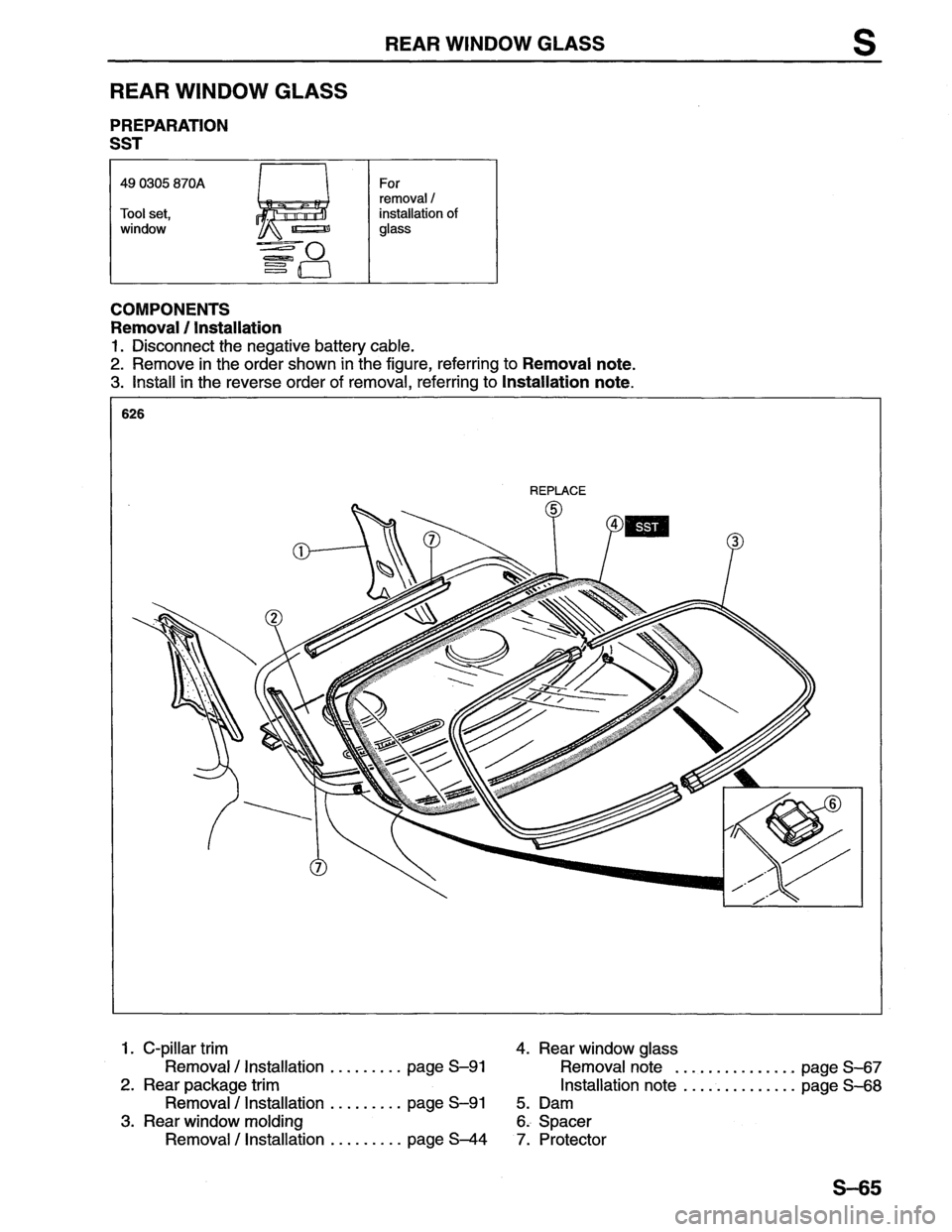 MAZDA MX-6 1996 Workshop Manual MAZDA MX-6 1996 Workshop Manual
