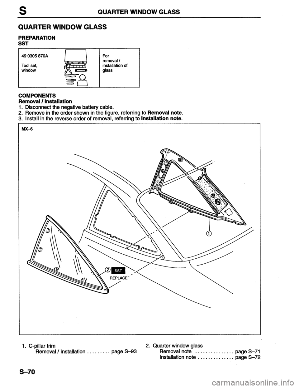 MAZDA MX-6 1996 Workshop Manual MAZDA MX-6 1996 Workshop Manual