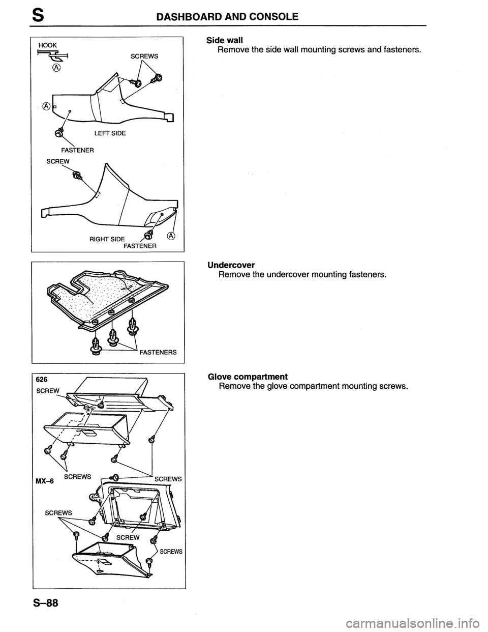 MAZDA MX-6 1996 Workshop Manual MAZDA MX-6 1996 Workshop Manual
