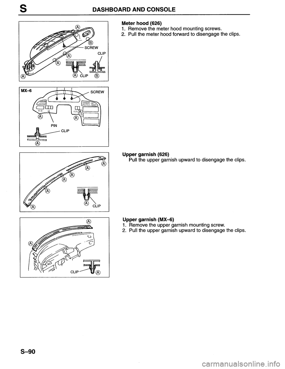 MAZDA MX-6 1996 Workshop Manual MAZDA MX-6 1996 Workshop Manual