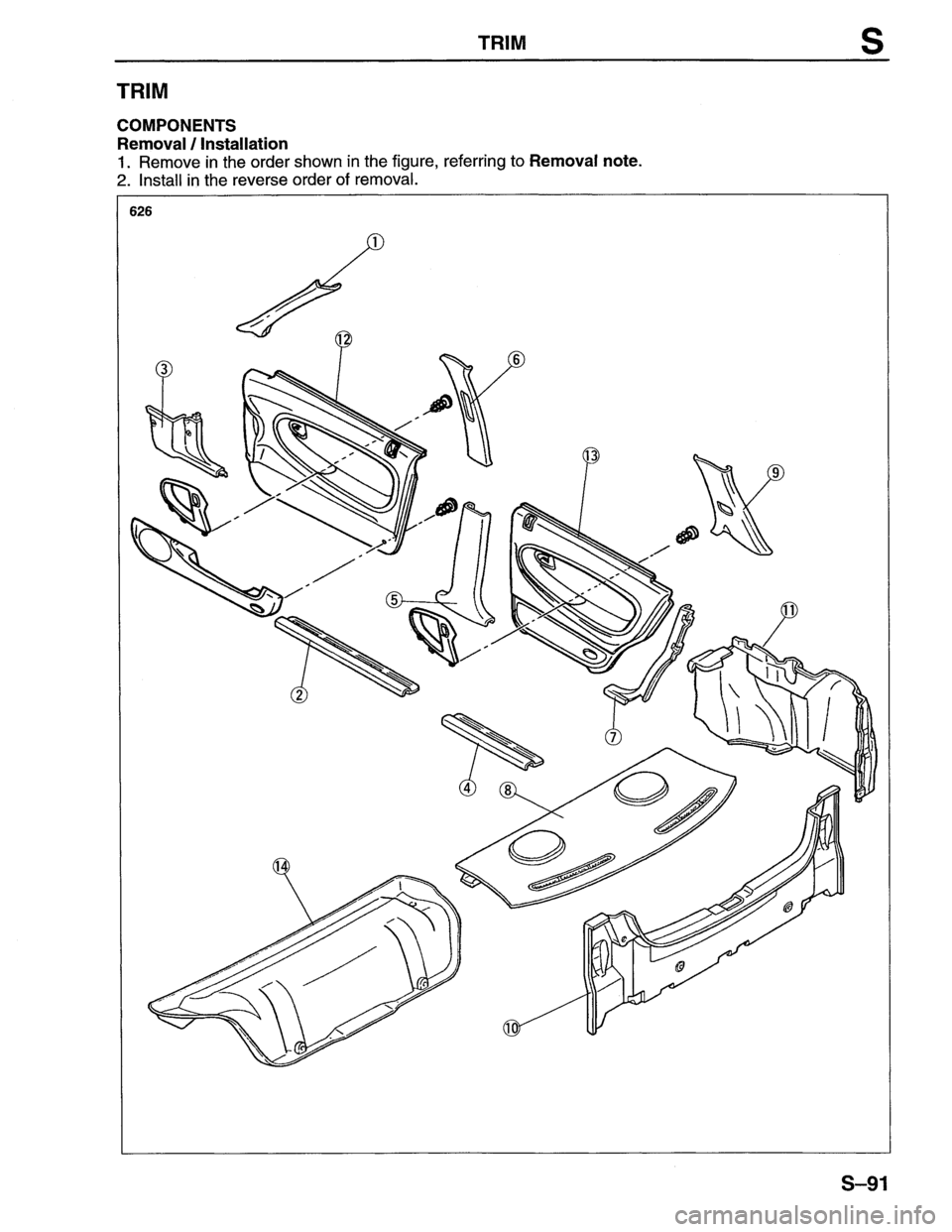 MAZDA MX-6 1996 Workshop Manual MAZDA MX-6 1996 Workshop Manual