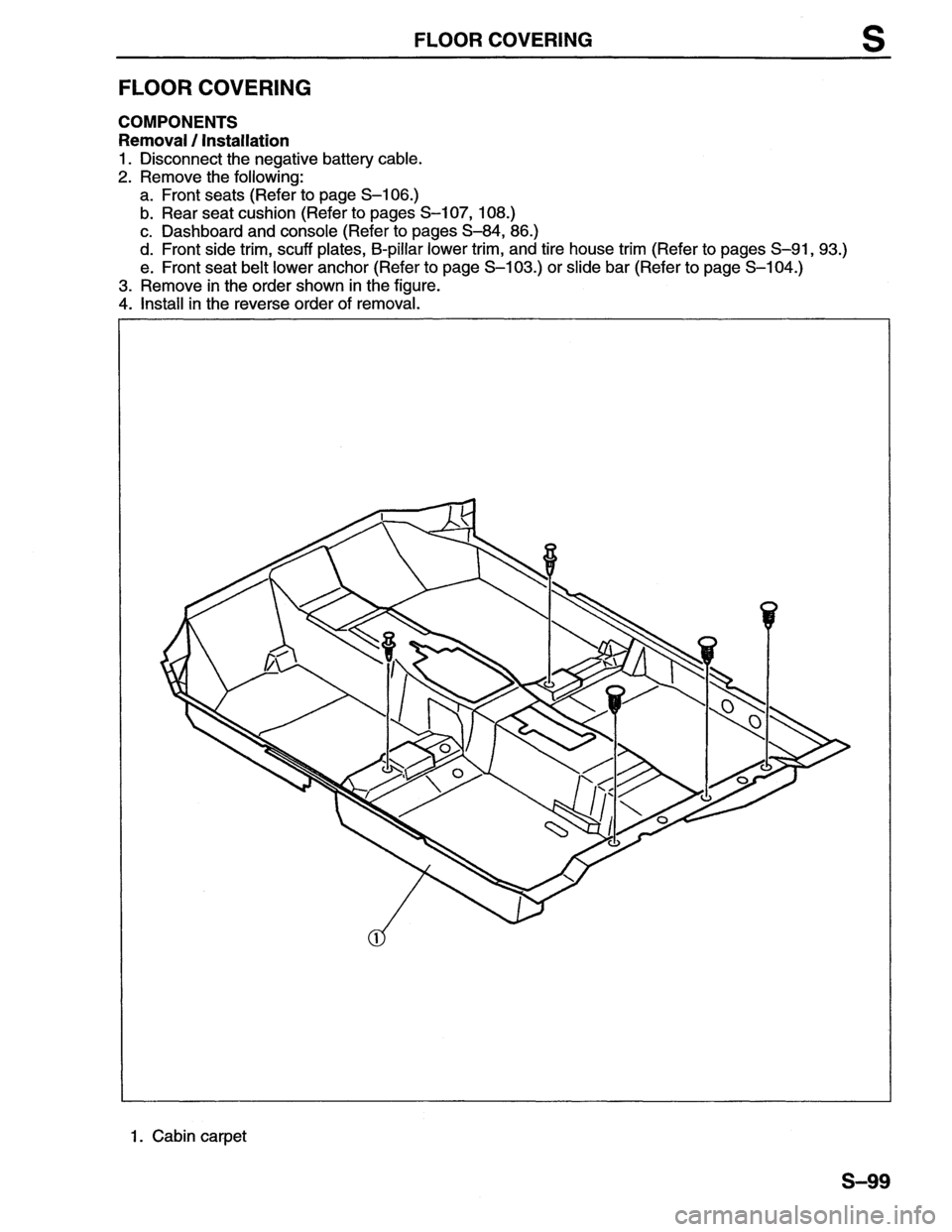 MAZDA MX-6 1996 Workshop Manual MAZDA MX-6 1996 Workshop Manual