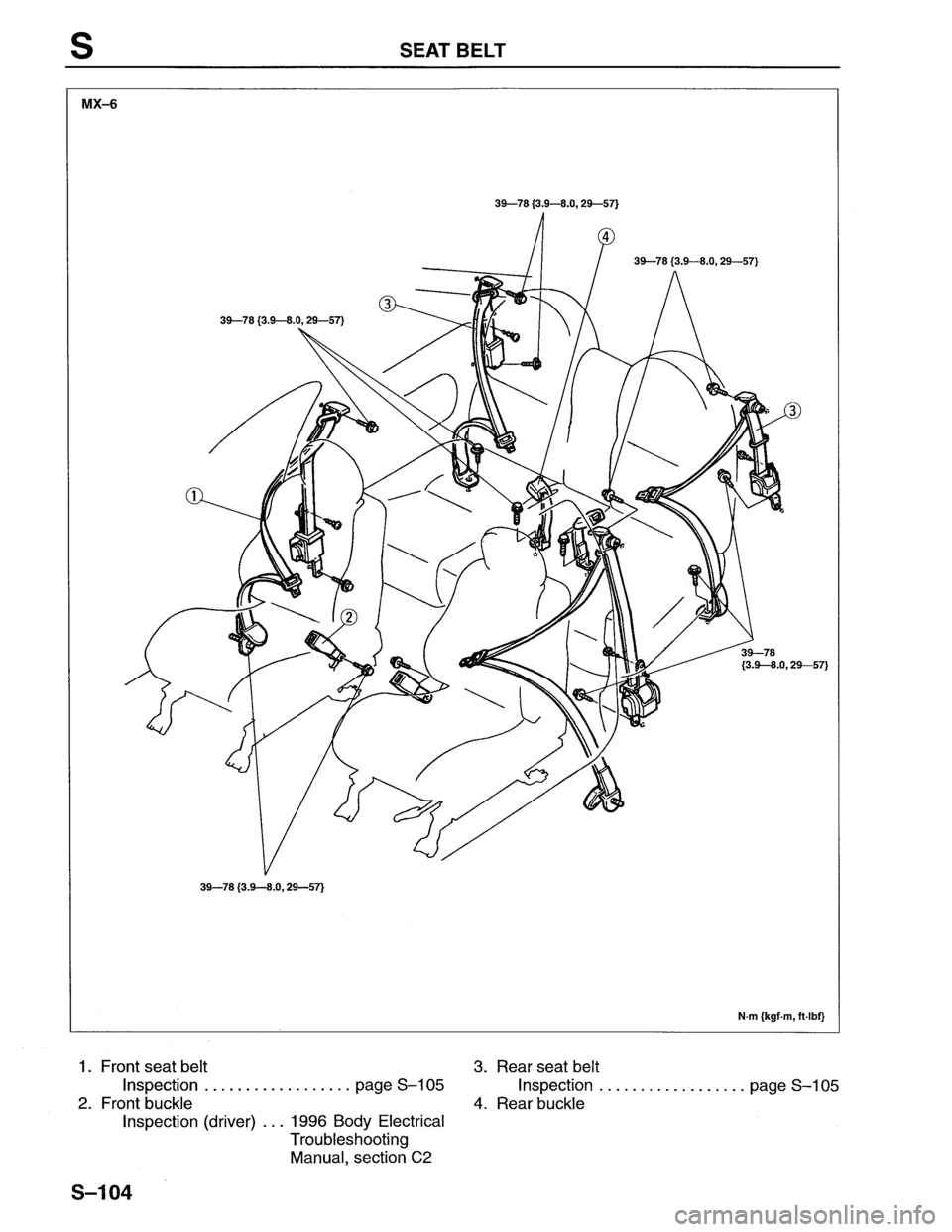 MAZDA MX-6 1996 Workshop Manual MAZDA MX-6 1996 Workshop Manual