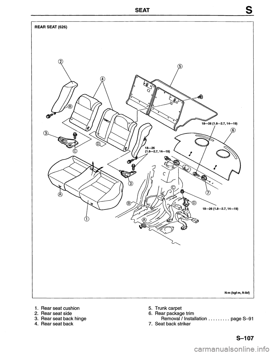 MAZDA MX-6 1996 Workshop Manual MAZDA MX-6 1996 Workshop Manual