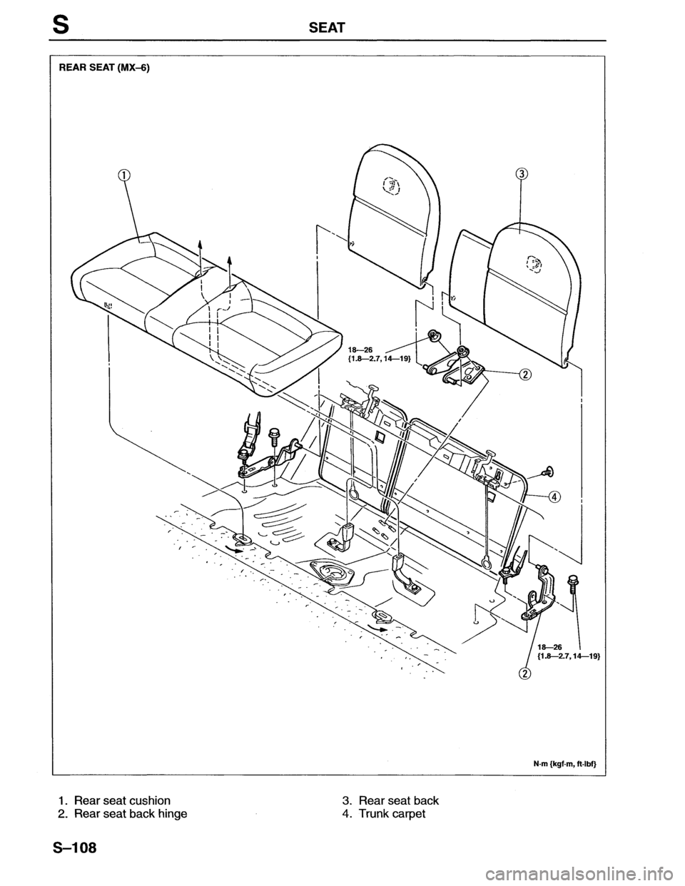 MAZDA MX-6 1996 Workshop Manual MAZDA MX-6 1996 Workshop Manual