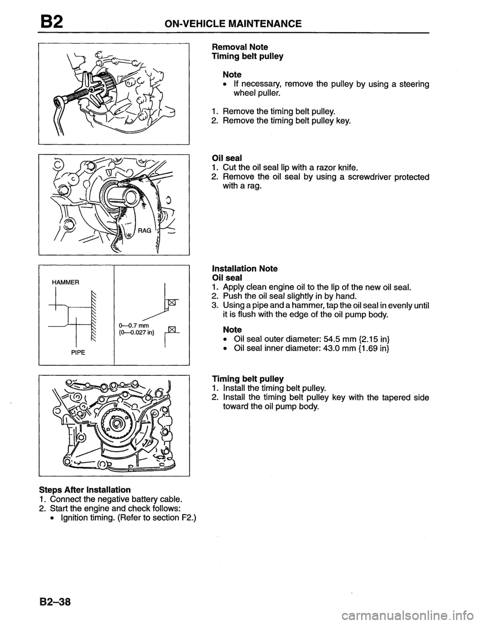 MAZDA MX-6 1996 Workshop Manual MAZDA MX-6 1996 Workshop Manual