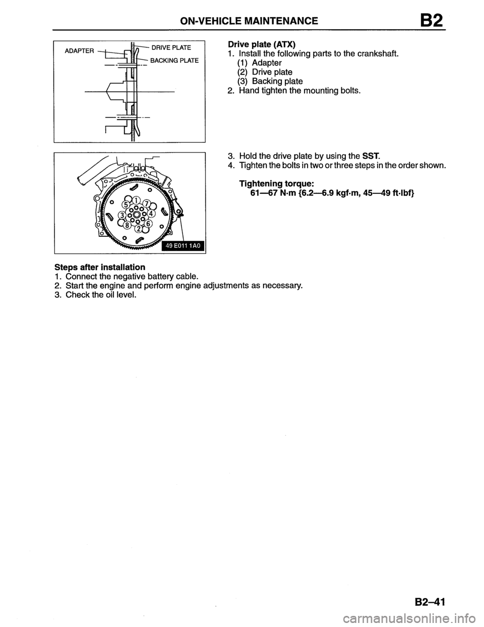 MAZDA MX-6 1996 Workshop Manual MAZDA MX-6 1996 Workshop Manual