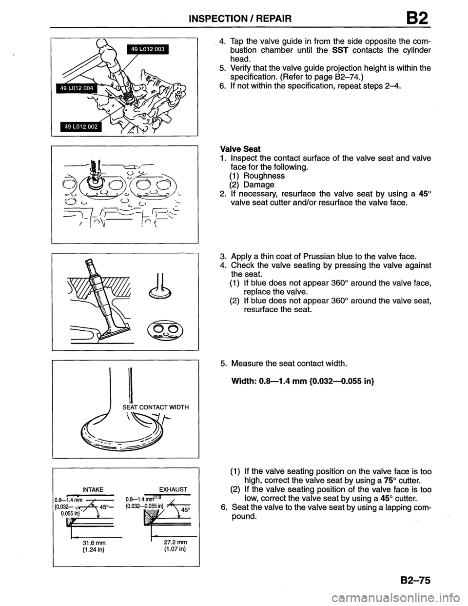 MAZDA MX-6 1996 Workshop Manual MAZDA MX-6 1996 Workshop Manual