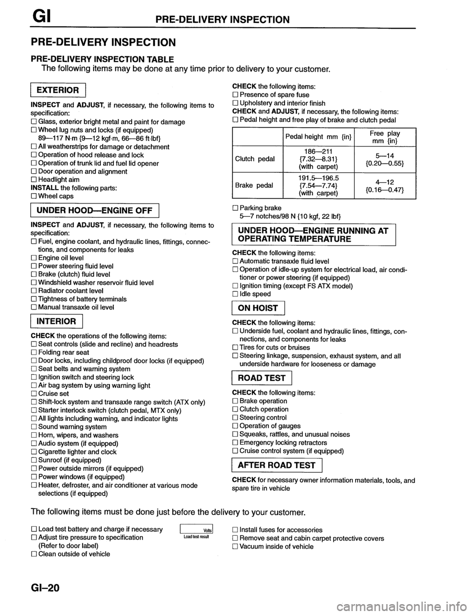 MAZDA MX-6 1996 Owners Manual MAZDA MX-6 1996 Owners Manual