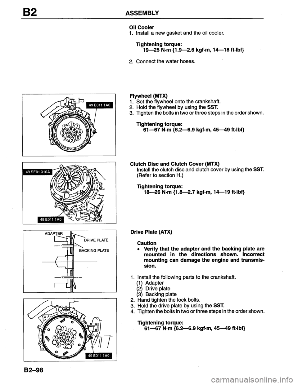 MAZDA MX-6 1996 Workshop Manual MAZDA MX-6 1996 Workshop Manual