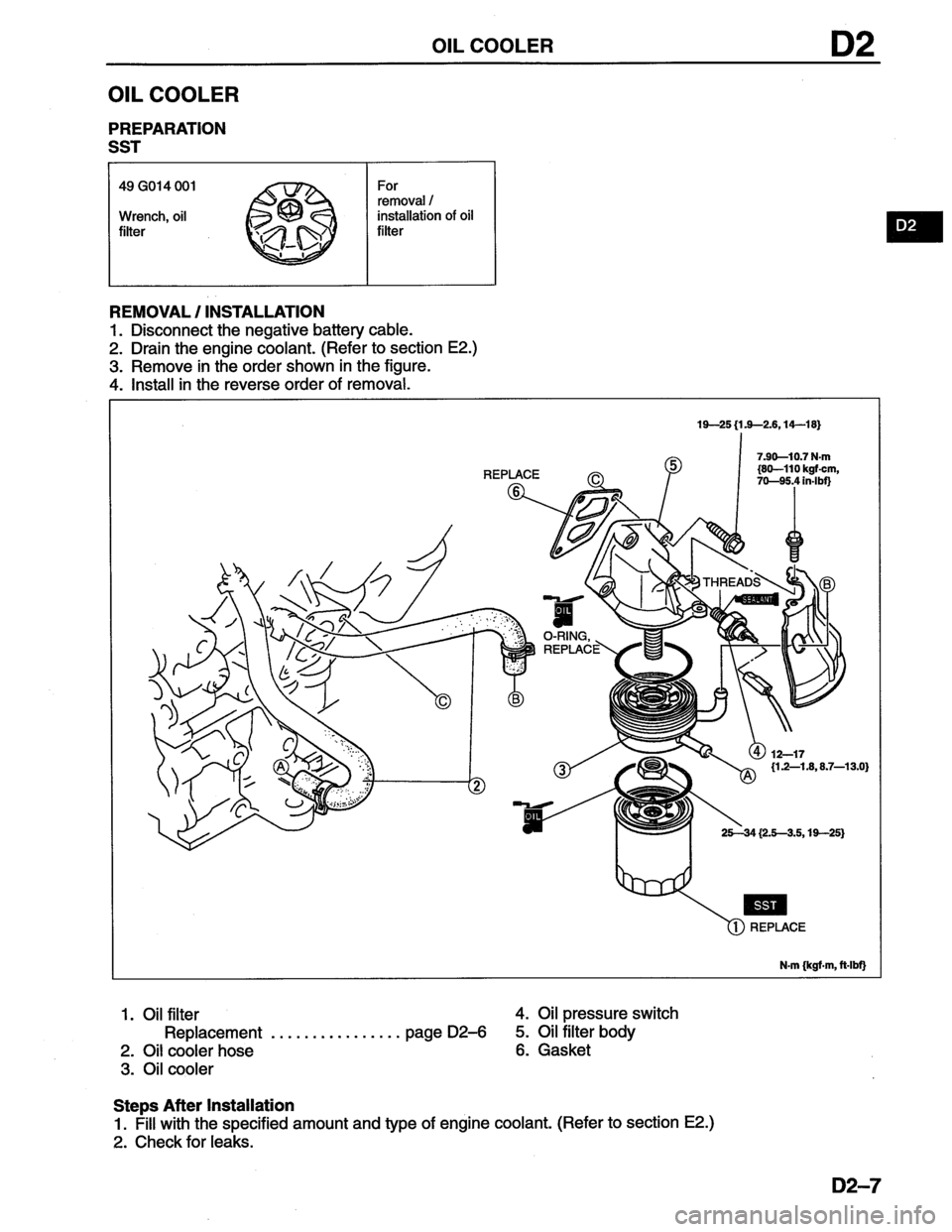 MAZDA MX-6 1996  Workshop Manual 