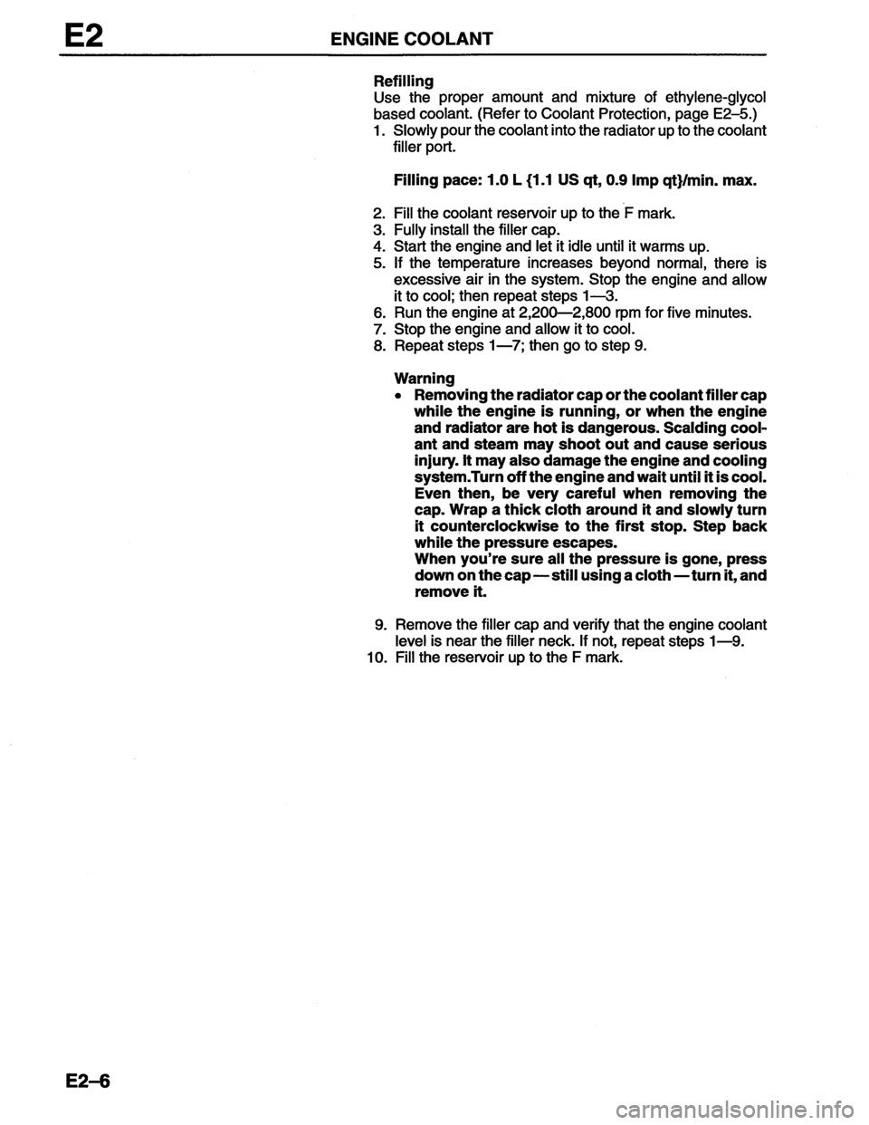 MAZDA MX-6 1996 Workshop Manual MAZDA MX-6 1996 Workshop Manual