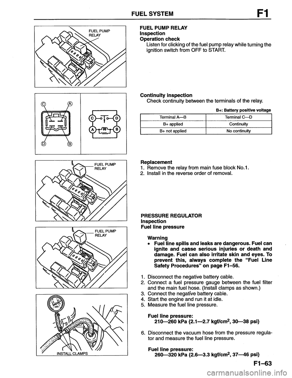 MAZDA MX-6 1996 Workshop Manual MAZDA MX-6 1996 Workshop Manual