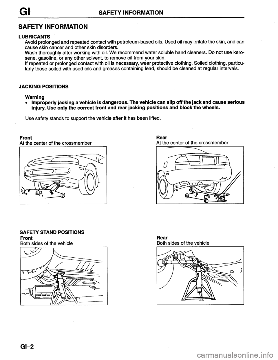 MAZDA MX-6 1996  Workshop Manual 
