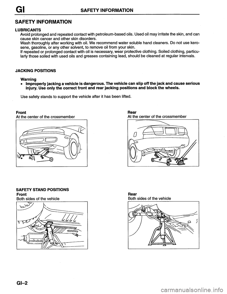 MAZDA MX-6 1996 Workshop Manual MAZDA MX-6 1996 Workshop Manual