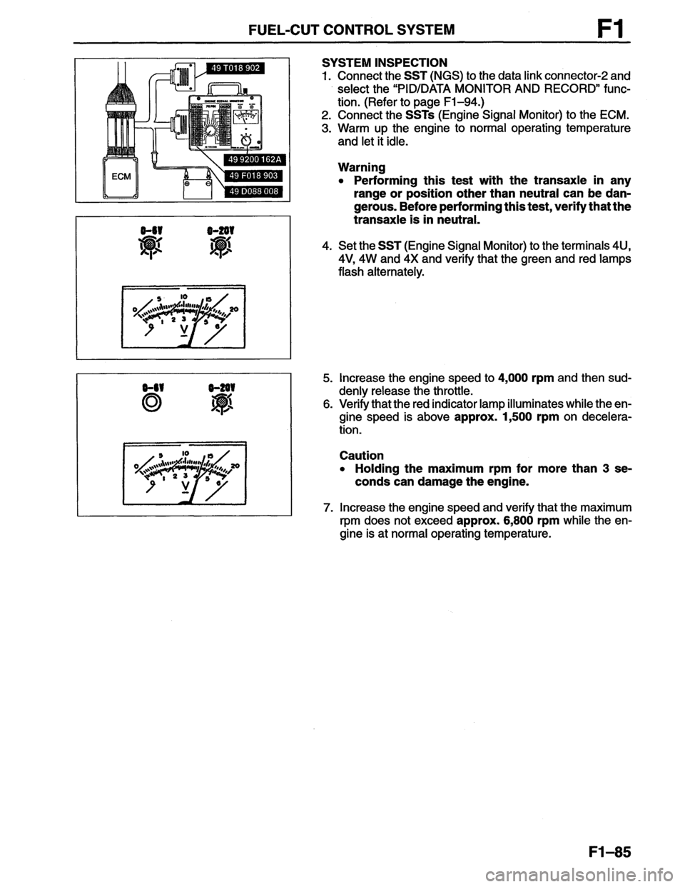 MAZDA MX-6 1996 Workshop Manual MAZDA MX-6 1996 Workshop Manual
