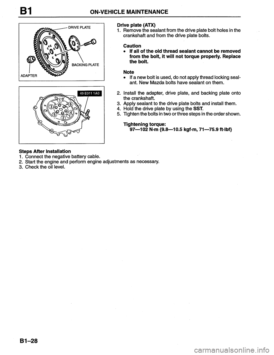 MAZDA MX-6 1996 Repair Manual MAZDA MX-6 1996 Repair Manual