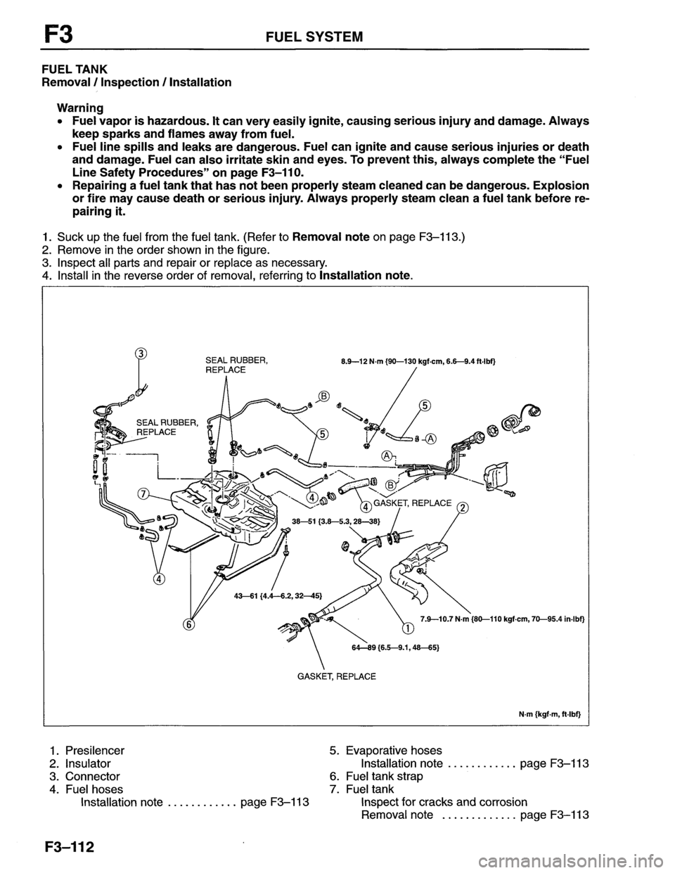 MAZDA MX-6 1996 Workshop Manual MAZDA MX-6 1996 Workshop Manual