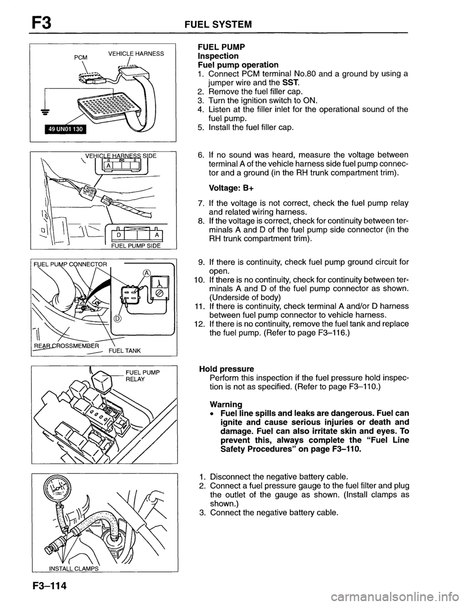 MAZDA MX-6 1996 Workshop Manual MAZDA MX-6 1996 Workshop Manual