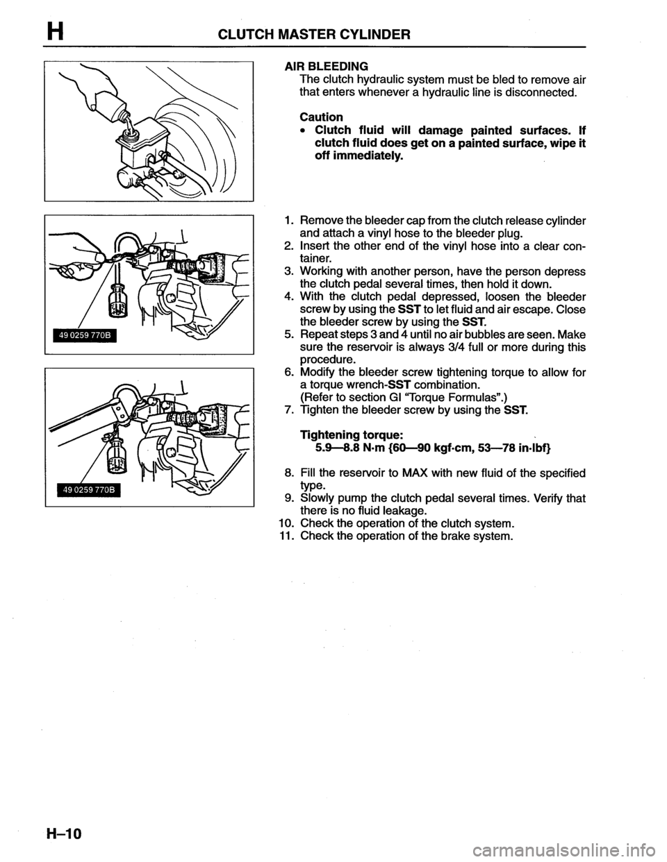 MAZDA MX-6 1996  Workshop Manual 