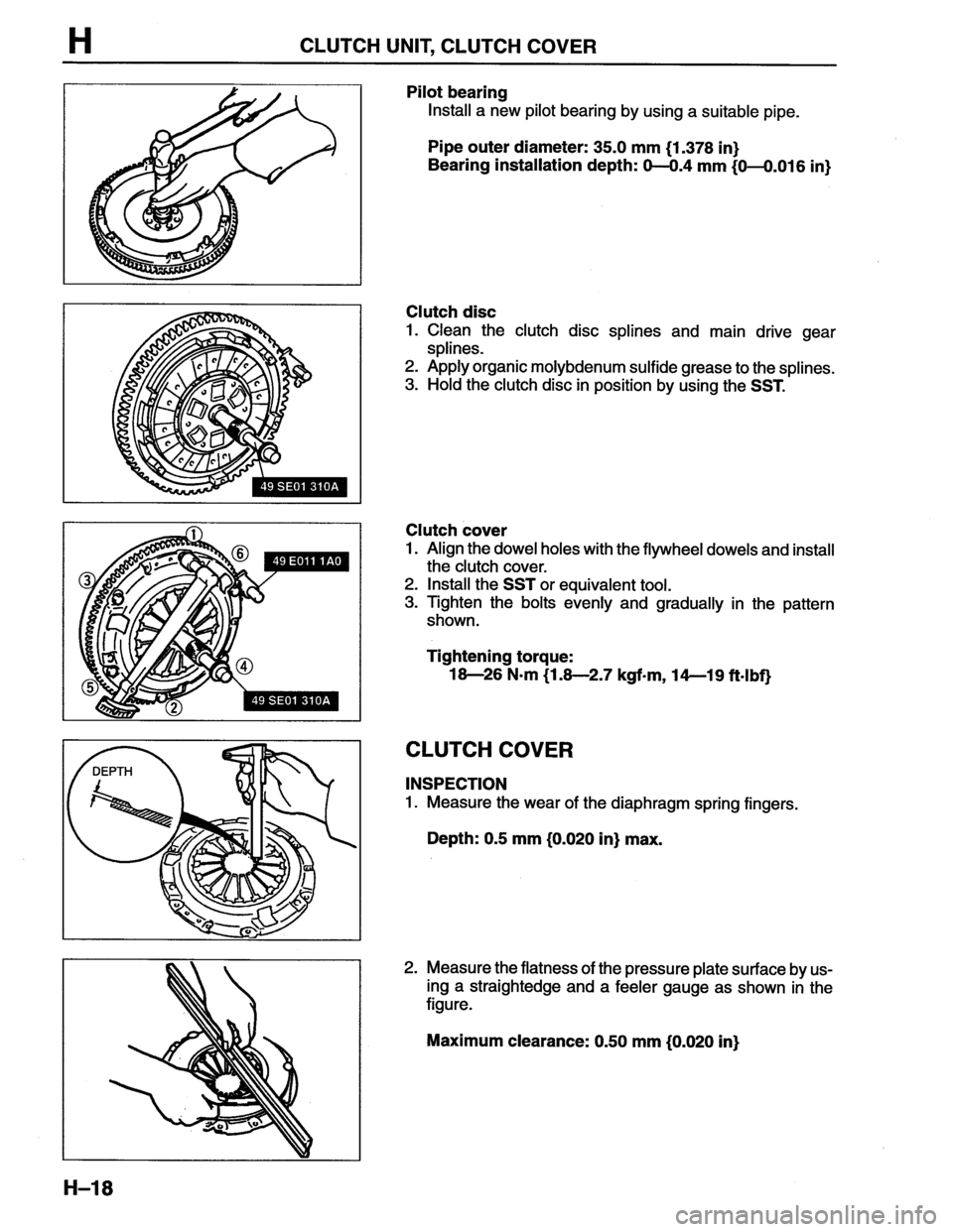 MAZDA MX-6 1996  Workshop Manual 