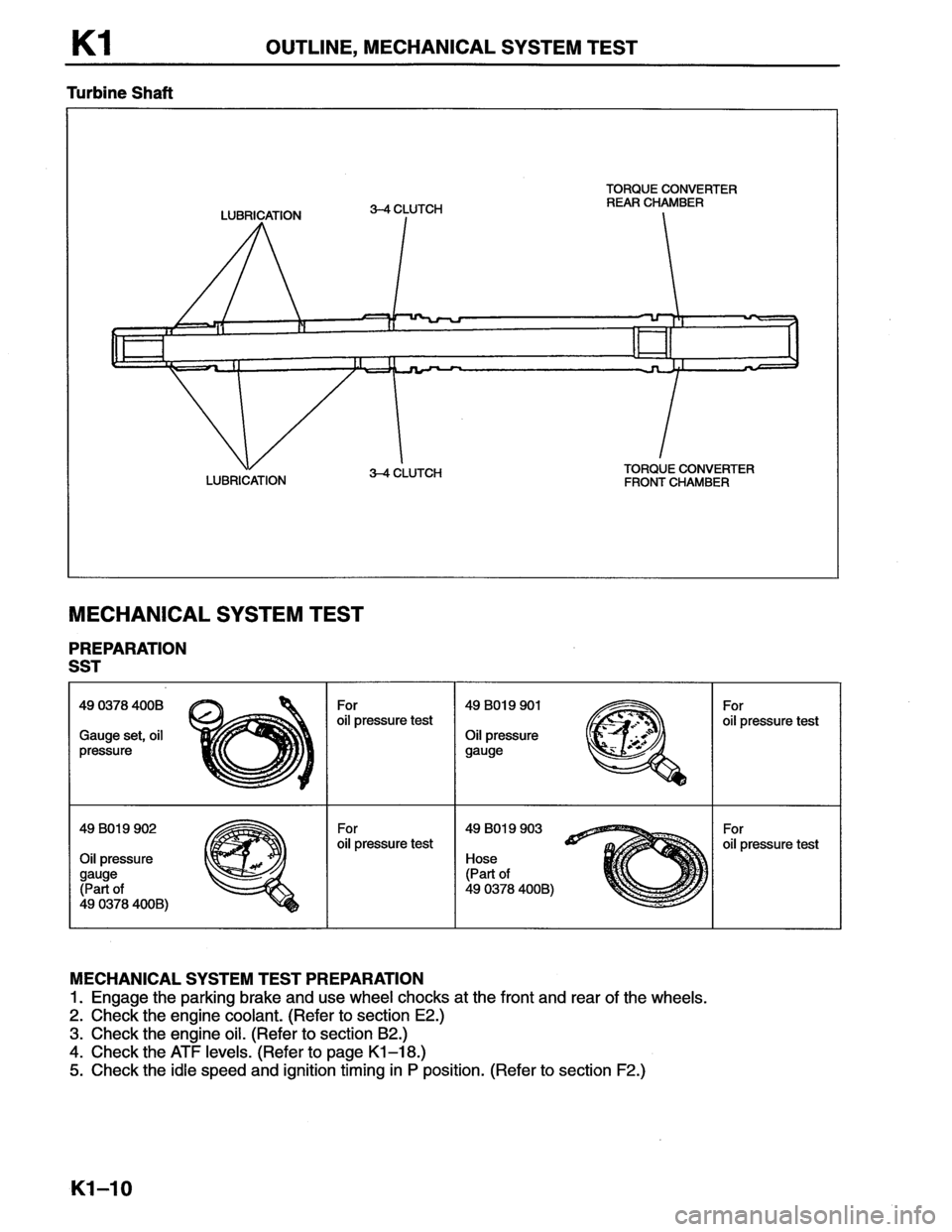 MAZDA MX-6 1996 Workshop Manual MAZDA MX-6 1996 Workshop Manual