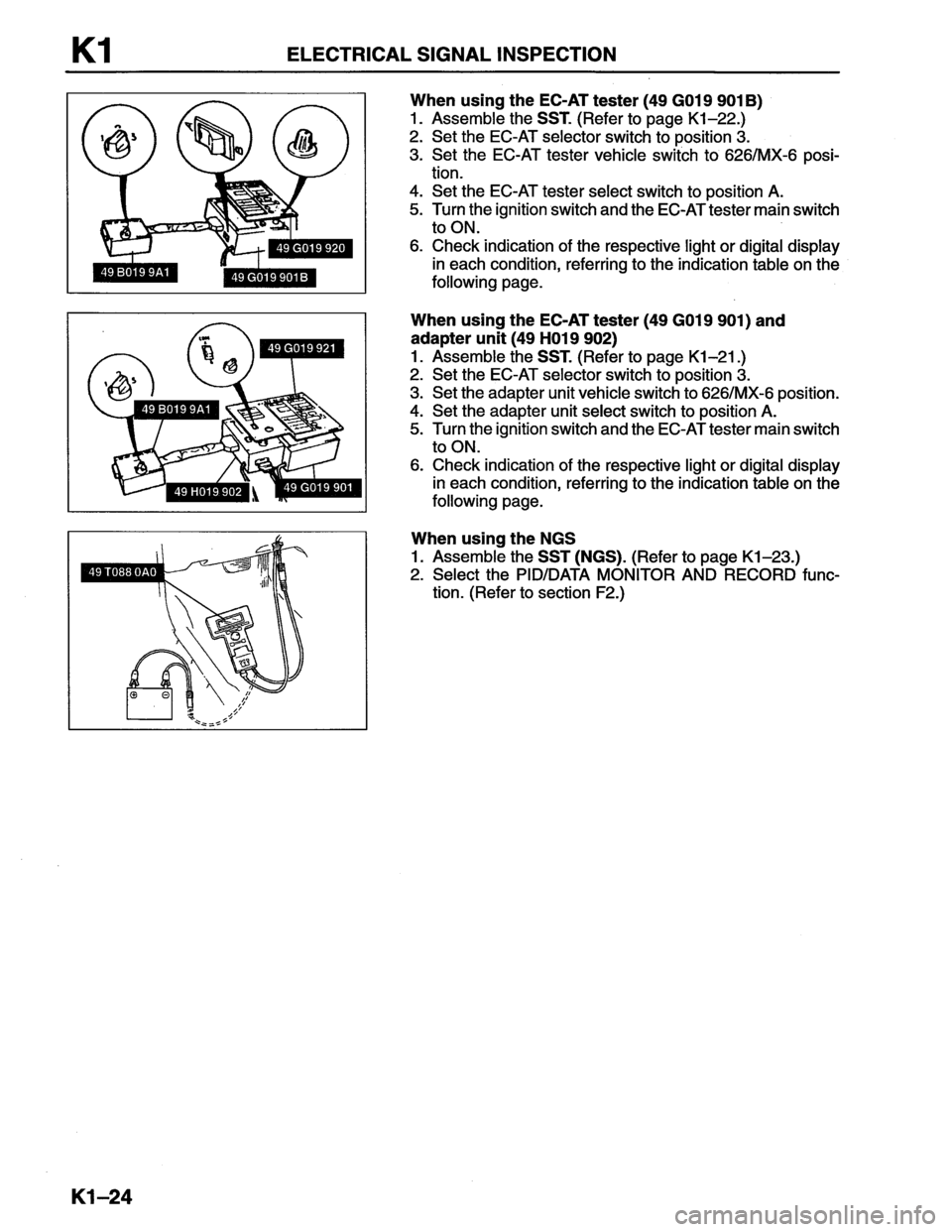 MAZDA MX-6 1996 Workshop Manual MAZDA MX-6 1996 Workshop Manual