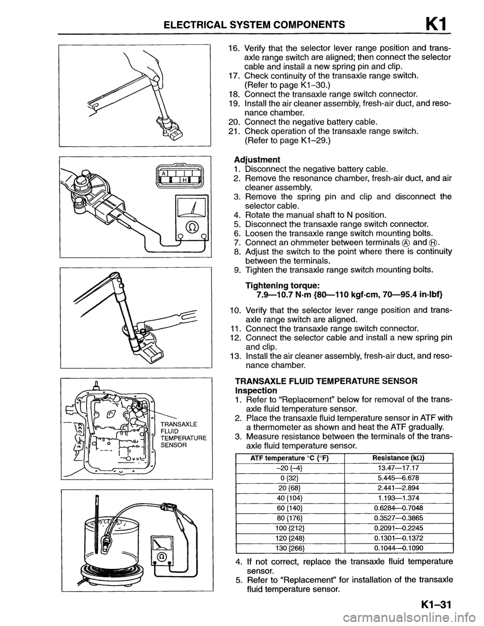 MAZDA MX-6 1996 Workshop Manual MAZDA MX-6 1996 Workshop Manual