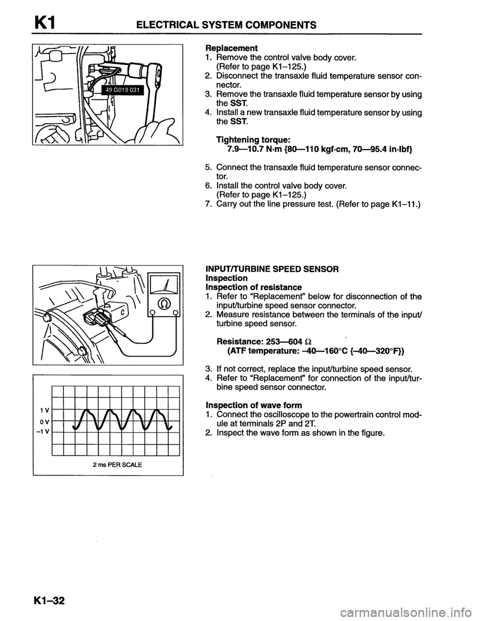 MAZDA MX-6 1996 Workshop Manual MAZDA MX-6 1996 Workshop Manual