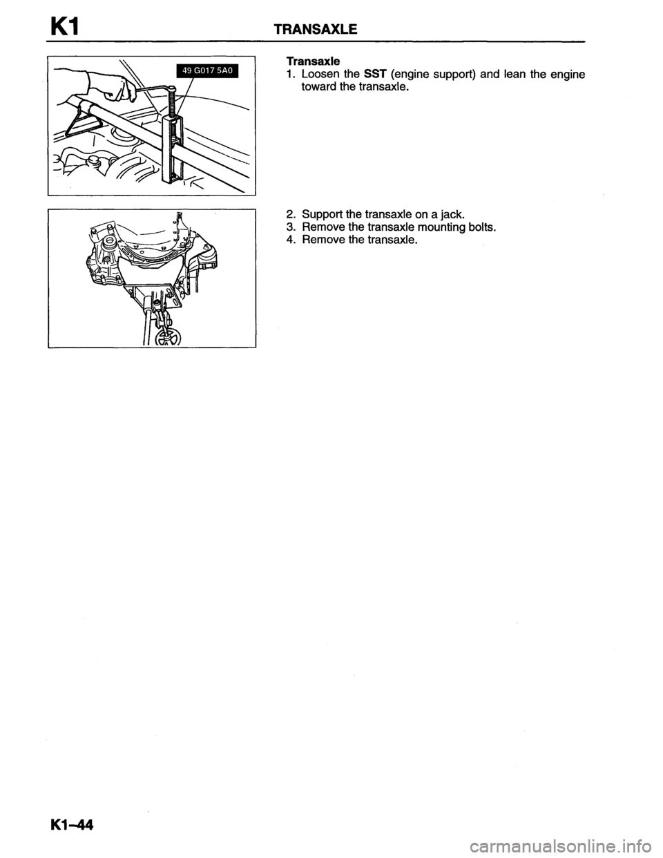 MAZDA MX-6 1996 Workshop Manual MAZDA MX-6 1996 Workshop Manual