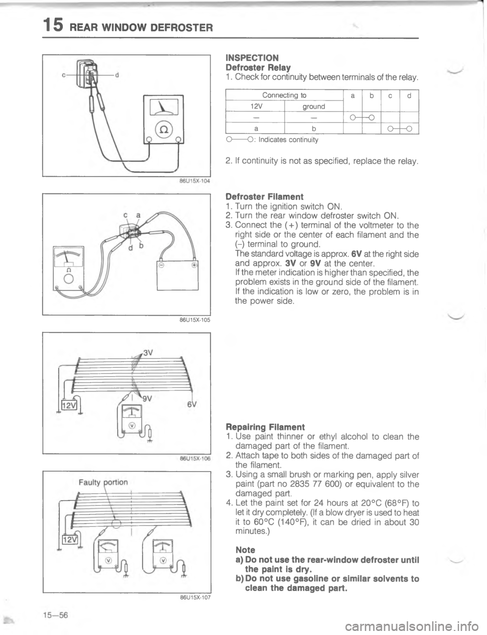 MAZDA MX-6 1988  Workshop Manual 	,4


\(

!



/


!


//
;


;
H

2
#
2A;A






;

H


G






15
# 