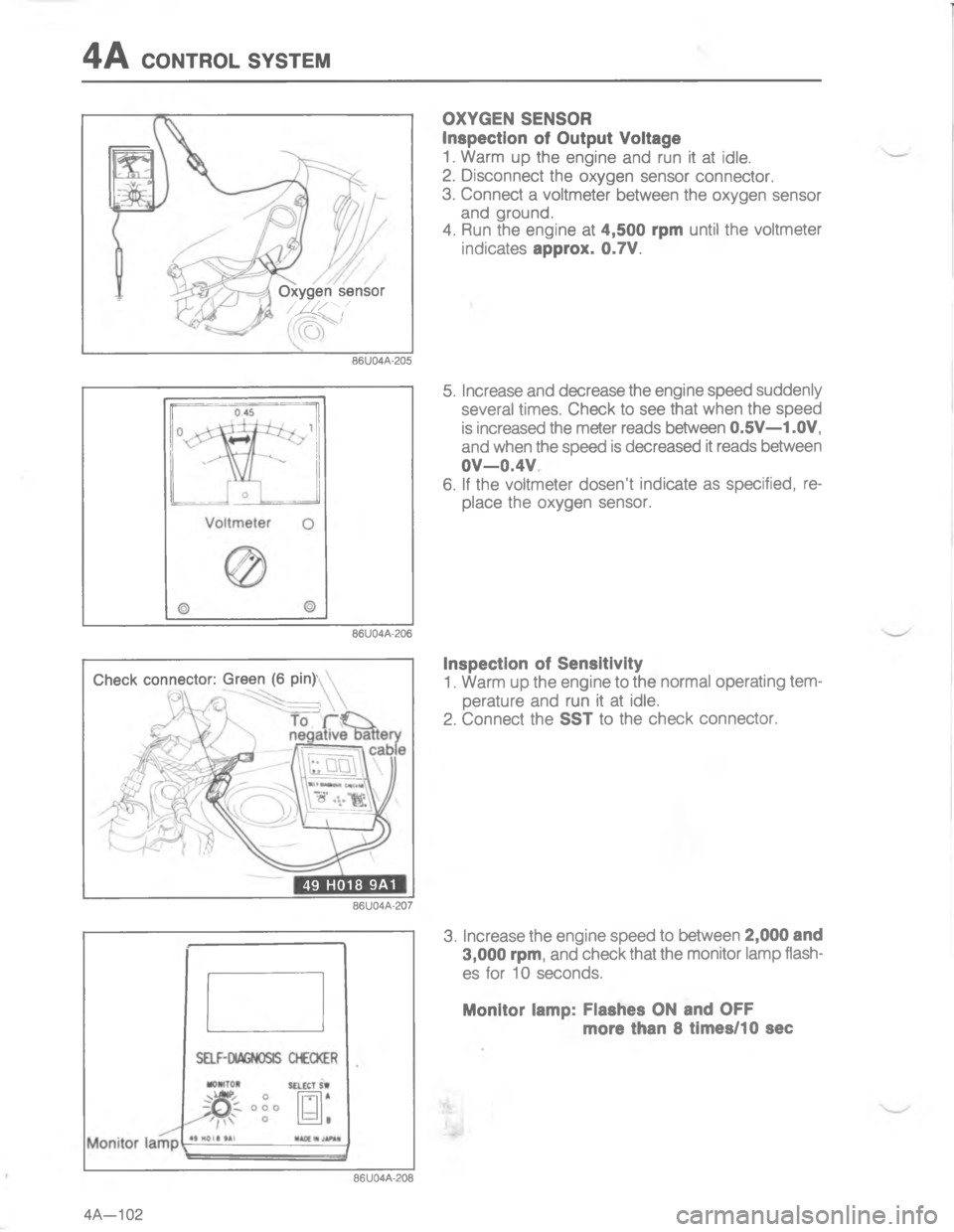 MAZDA MX-6 1988  Workshop Manual -\(//
I



;
H

G6
	
C
	
->7

-
<





;
H
2-


&<G
 \(G 
