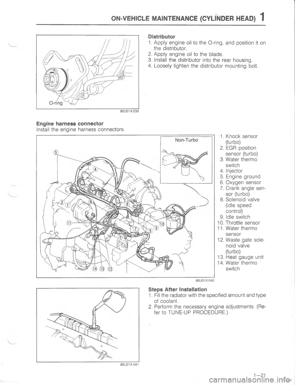 MAZDA MX-6 1988 Owners Guide /)159(.5 )#5))(5 2(6.),54 95,3	


;
H
G



2
;
		
H
	
G
C
<
D
	

2




	


2


	
<



;
< 