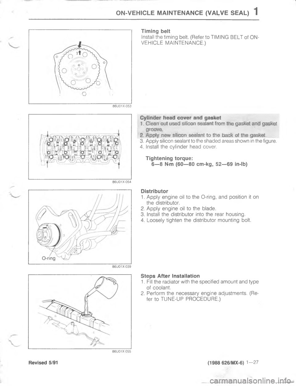 MAZDA MX-6 1988 Owners Guide /)159(.5 )#5))(5 21.15 75.3	

15




;
H
G

B



;
H
G
<



;

<
 