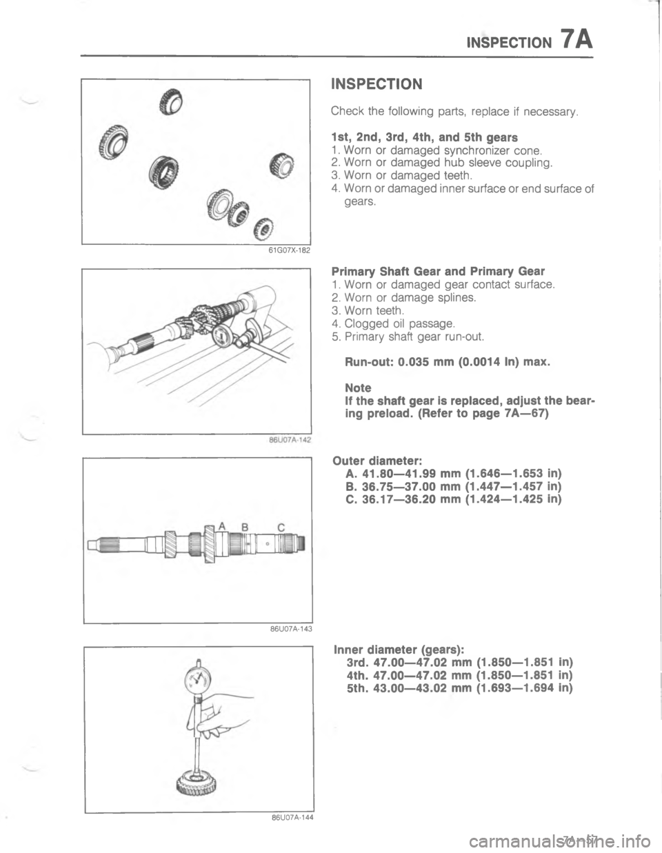 MAZDA MX-6 1988  Workshop Manual )7-5(#/)7\)
\(
/*

;
H
G

<
 

;
H
G
C


%


	>
:



2
6
7D 