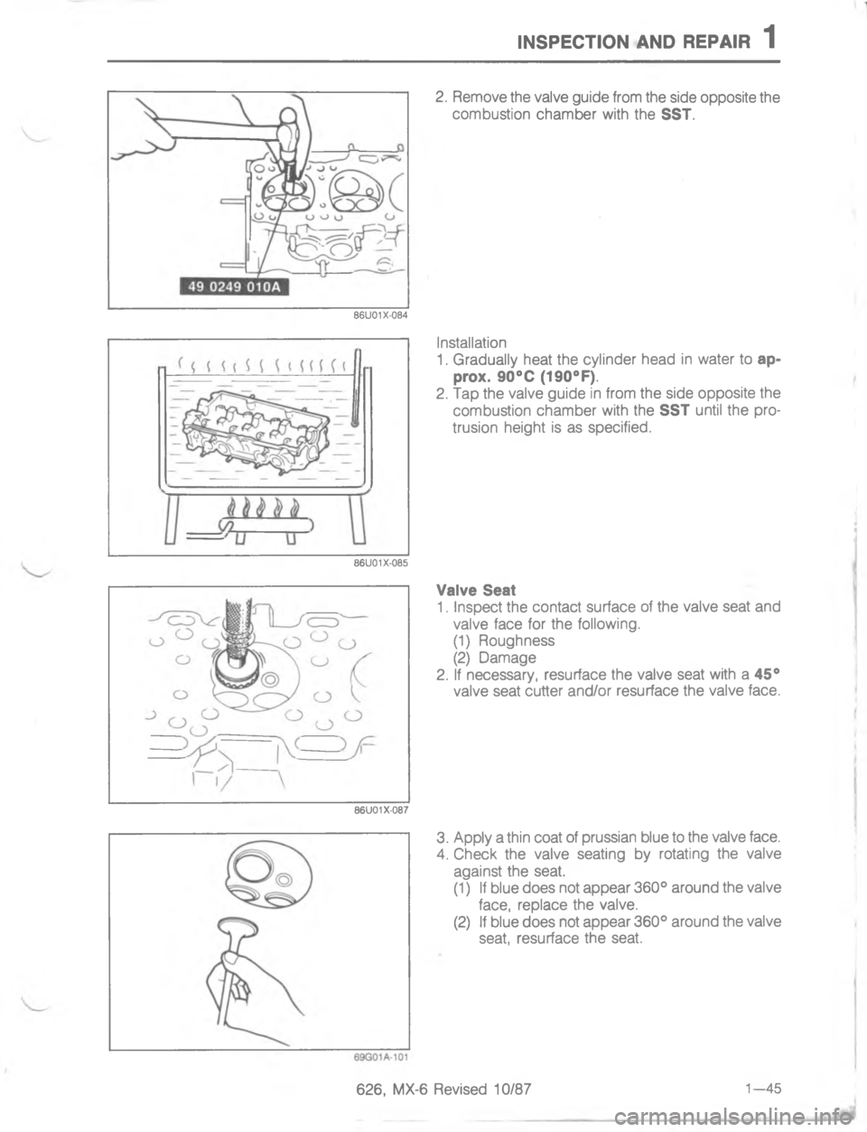 MAZDA MX-6 1988 Repair Manual )7-5(#/) ), 45-4;

<



;

	
<
A

&&
2
2
;6
&&
H
G
	
2

2
	
<;<$  
