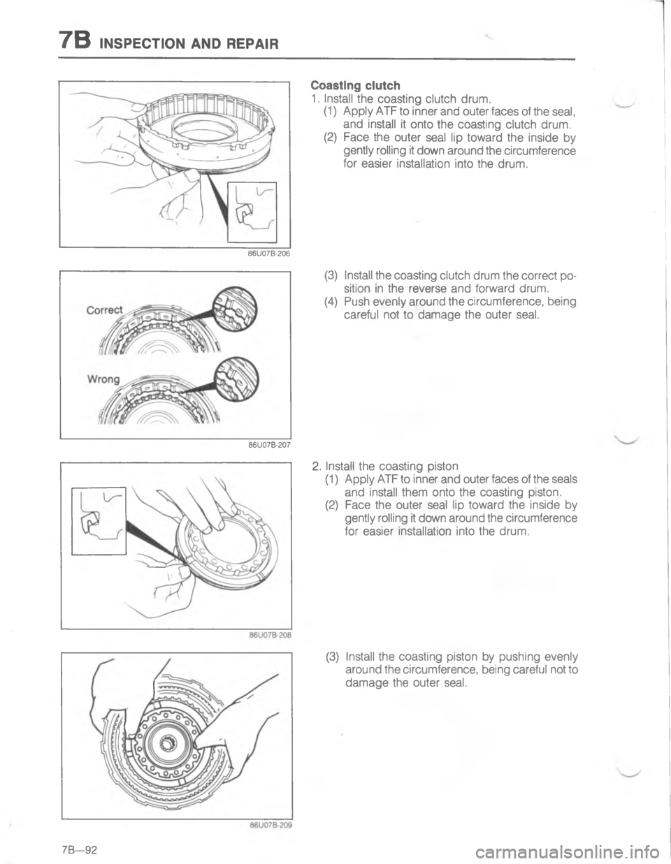 MAZDA MX-6 1988  Workshop Manual 7/)7-5(#/) ), 45-41<:=D8;=<
<:=D8;=D

2

2


2
	
2

;
2

2


2

D 