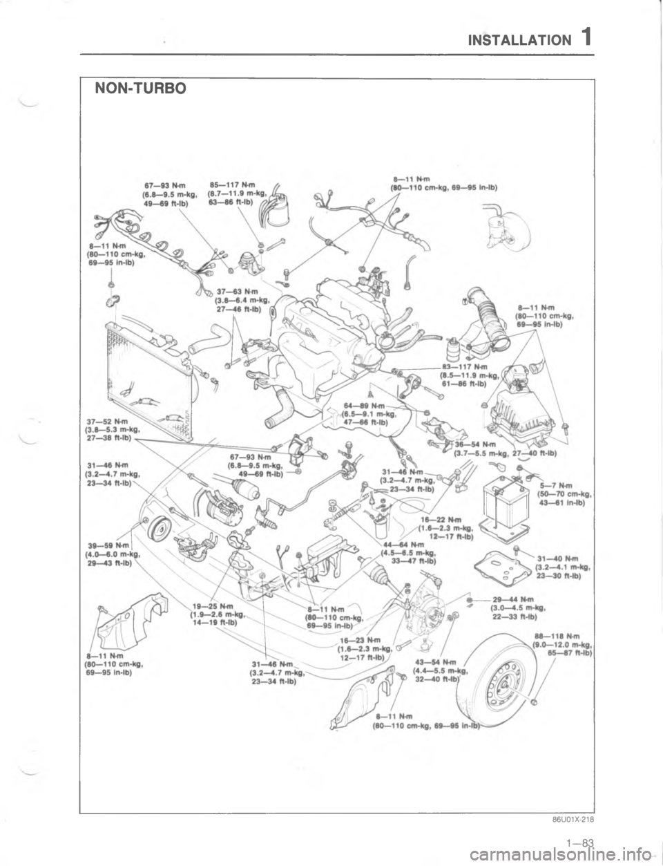 MAZDA MX-6 1988 Owners Manual )7#..#/)\)
 