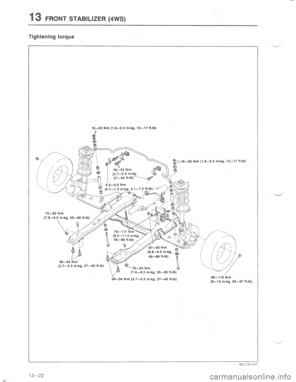 MAZDA MX-6 1988  Workshop Manual  . +"   .  M , "H E 