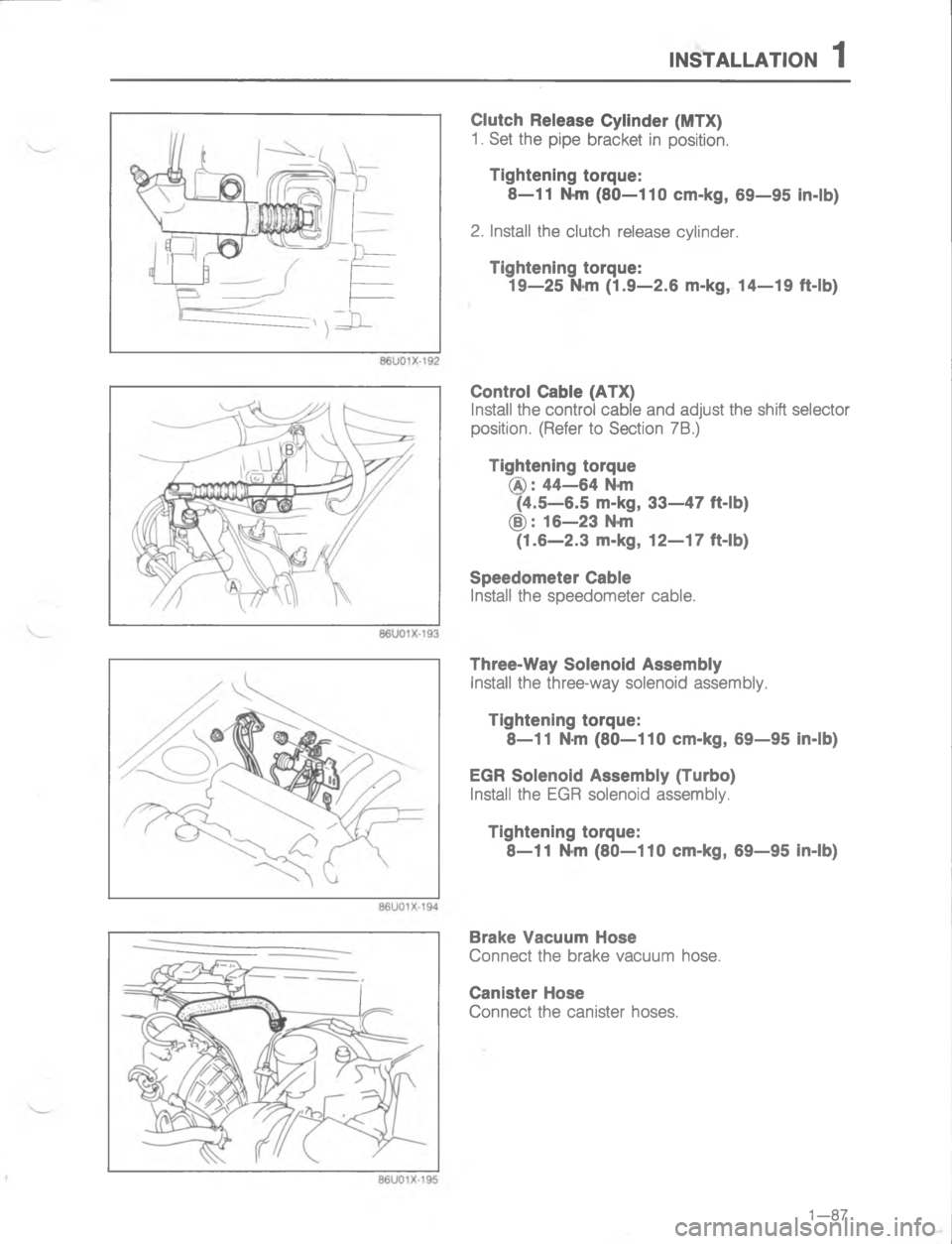 MAZDA MX-6 1988 Owners Manual )7#..#/)


@
;

/




4	5G
4
4W
4





@



@
:
\(

\( 