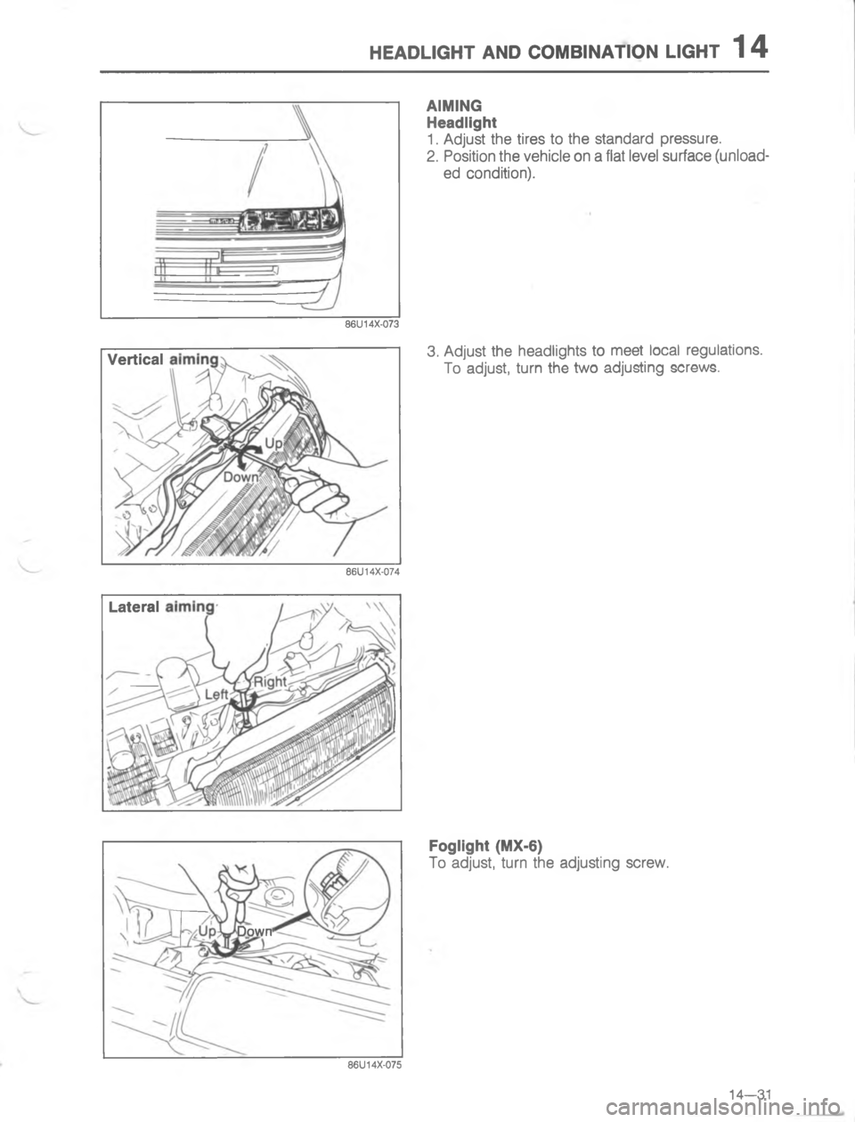 MAZDA MX-6 1988  Workshop Manual 95,.@9# ), (/8)#/) .@9#	


;

#$
H
#
#$ A
0
,
# 